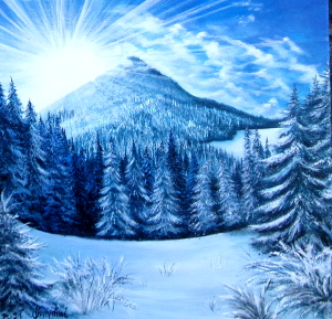 WInter morning in  mountains 300.0x289.0 px