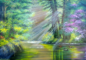 Morning in the forest 300.0x209.0 px