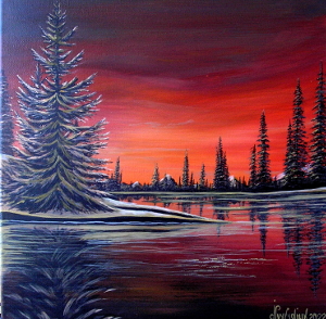 Winter sunset 300.0x294.0 px