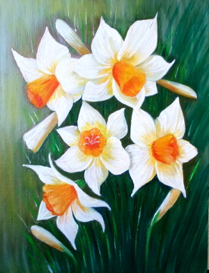A bouquet of narcissus 300.0x391.0 px