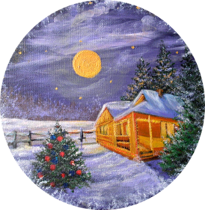 Winter night 300.0x307.0 px