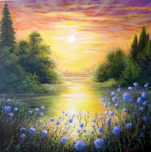 Warm summer evening 300.0x301.0 px