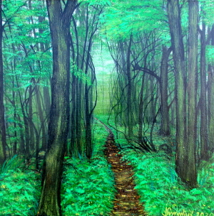 Evening in the woods 300.0x304.0 px
