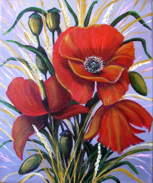 A bunch of poppies 300.0x359.0 px