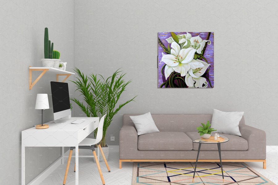 White lilies