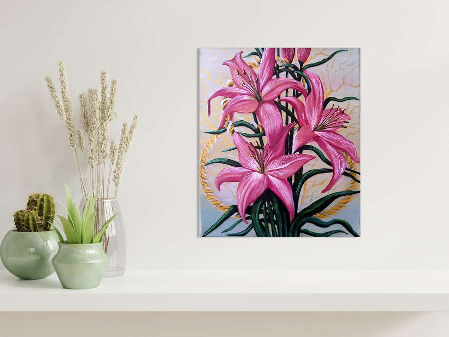 Pink lilies
