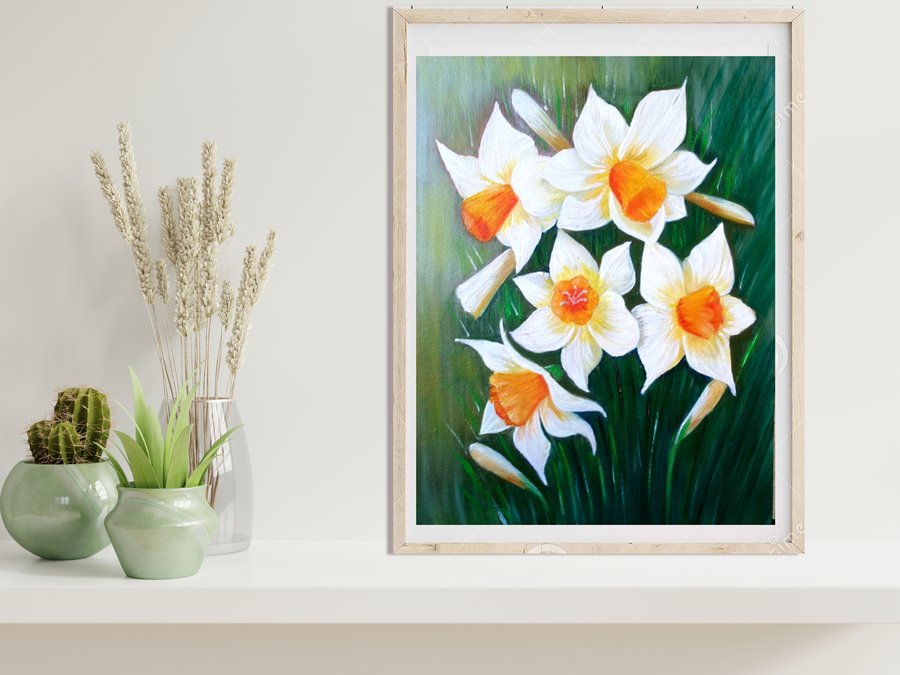 A bouquet of narcissus