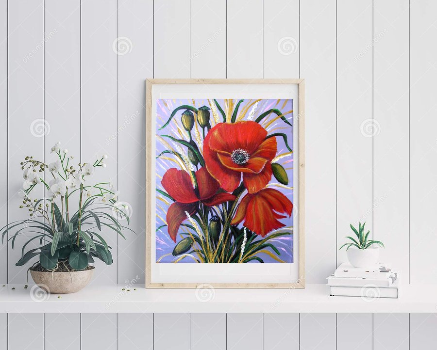A bunch of poppies