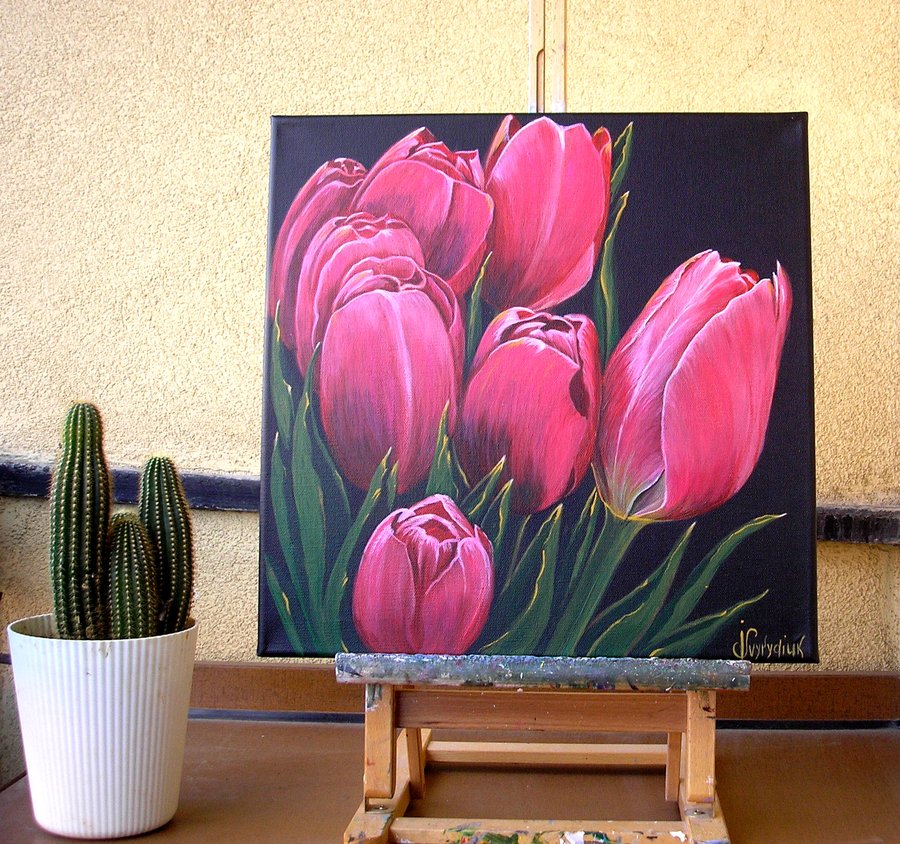Red tulips
