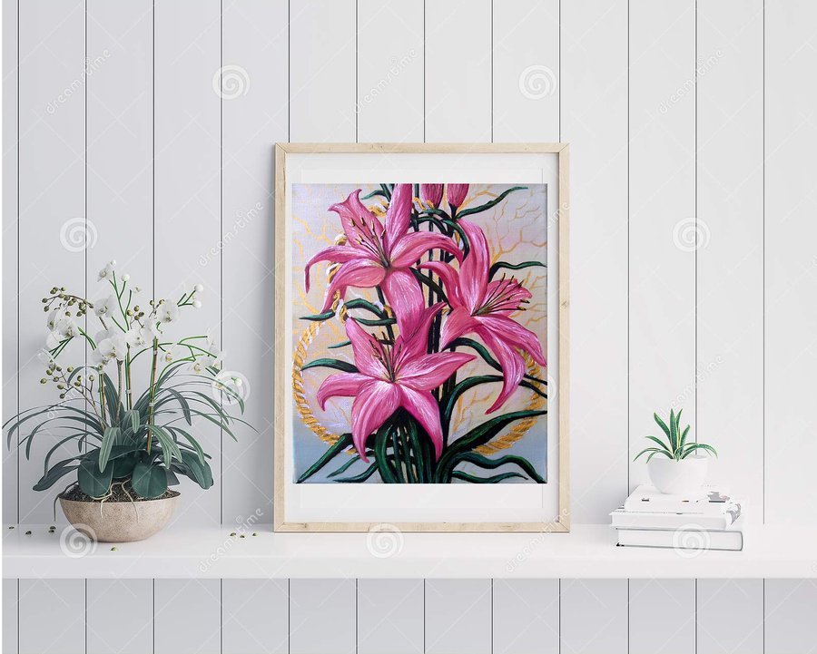 Pink lilies