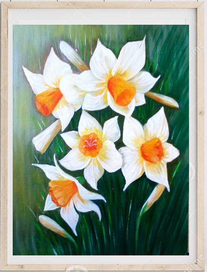 A bouquet of narcissus
