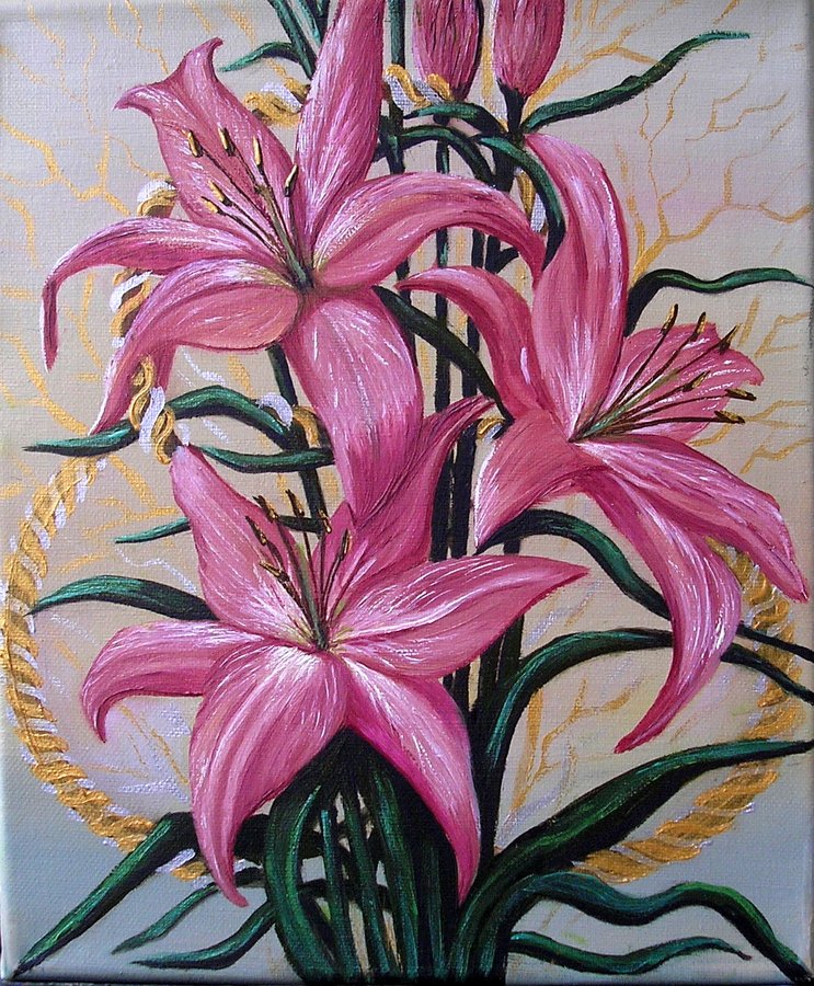 Pink lilies