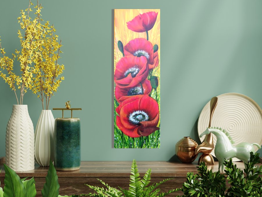 Red poppies