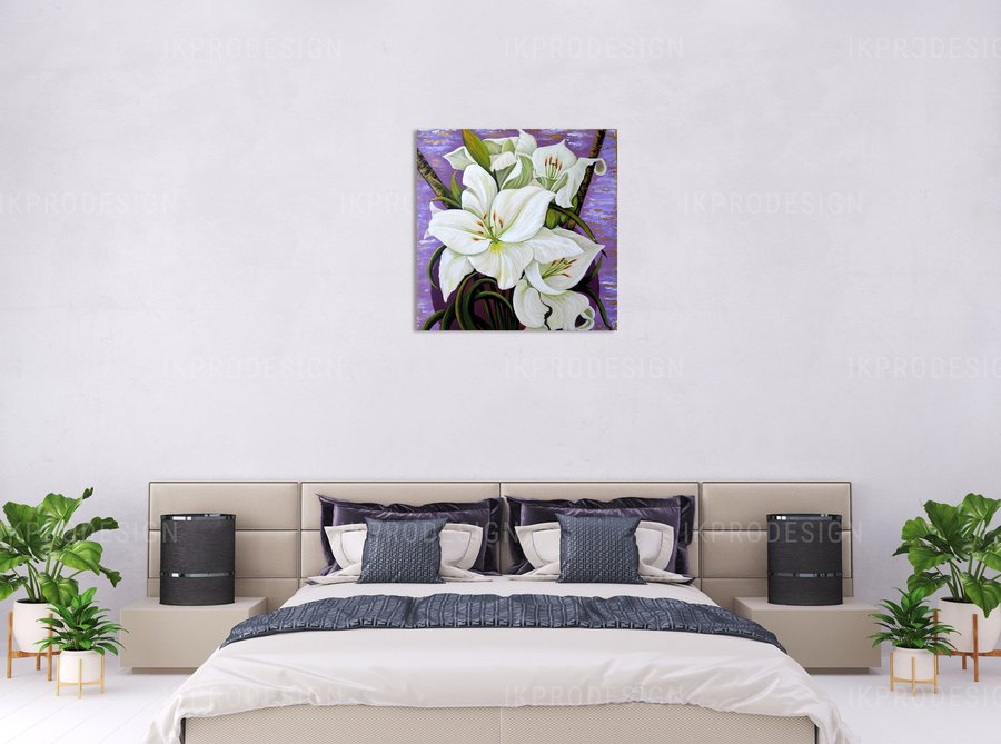 White lilies