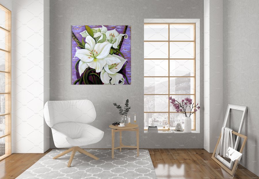 White lilies