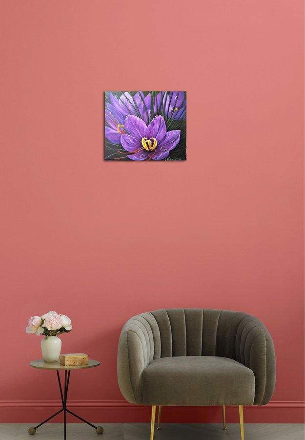 Purple crocuses