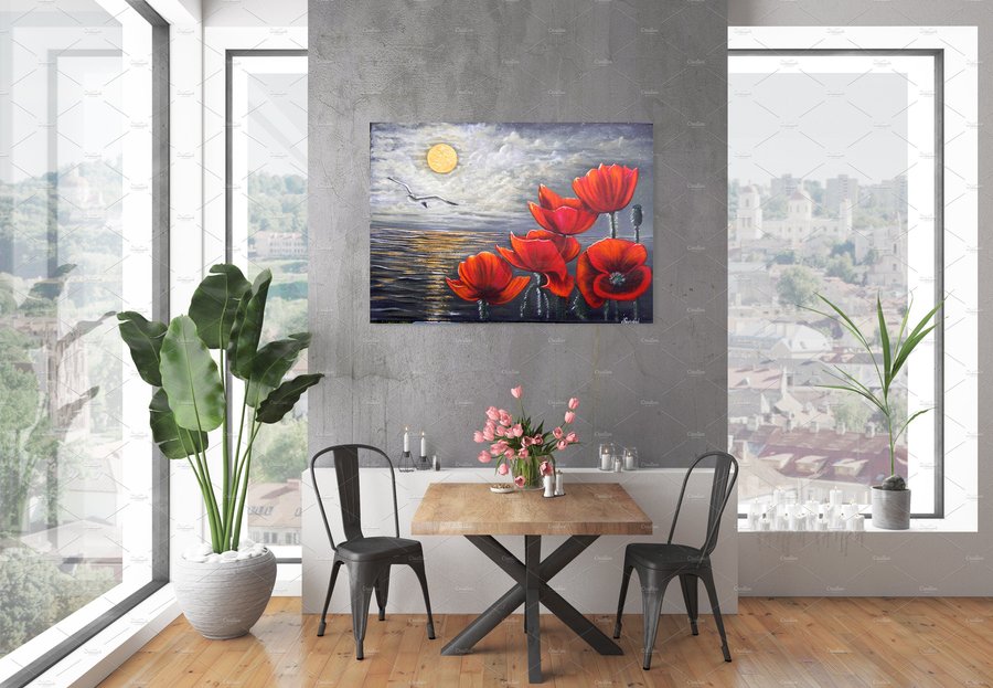 Evening poppies