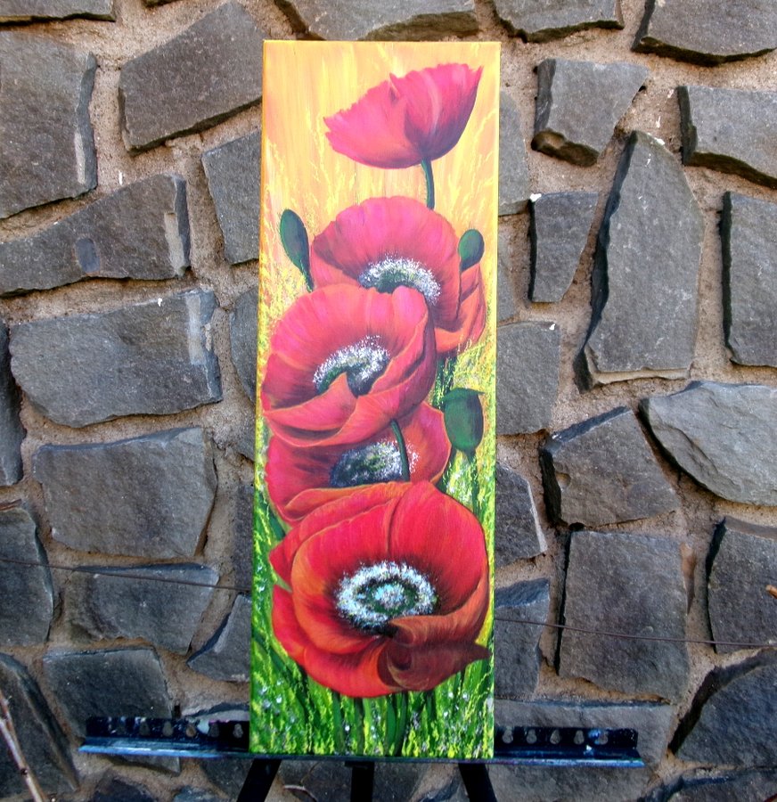 Red poppies