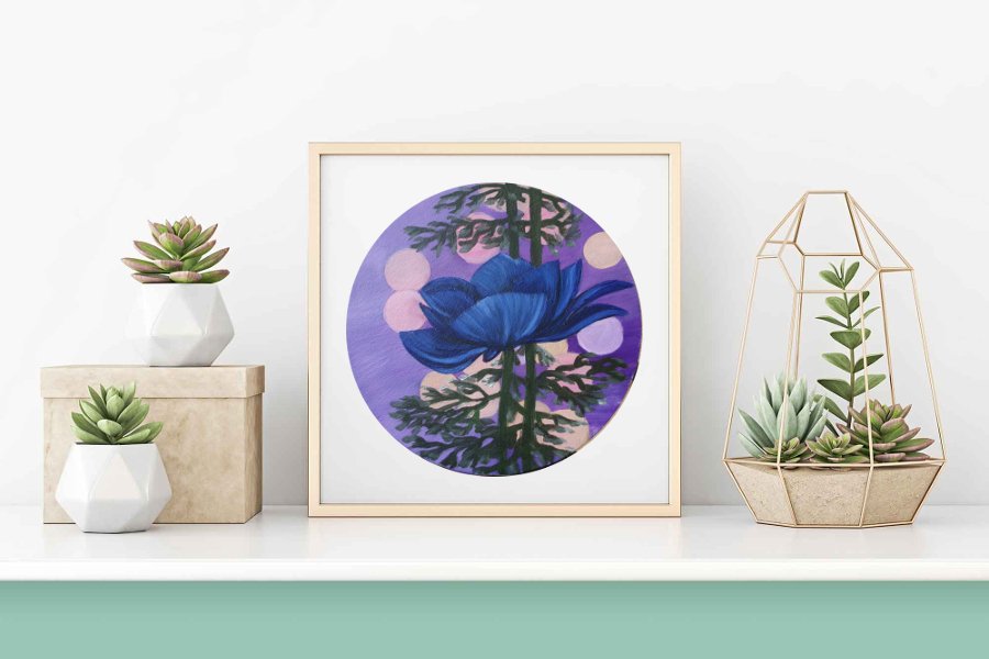 Blue anemone