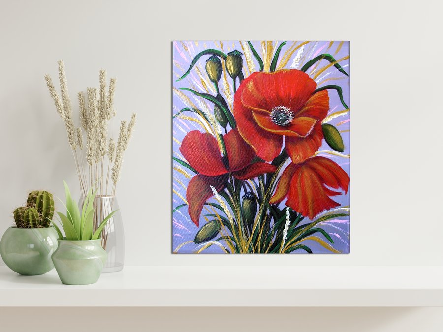 A bunch of poppies