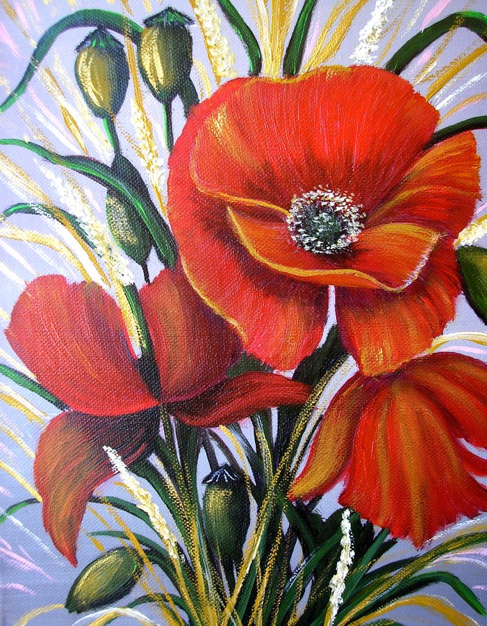 A bunch of poppies