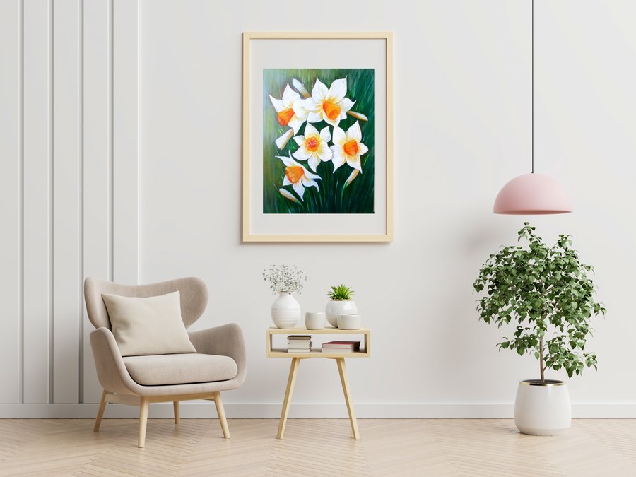 A bouquet of narcissus