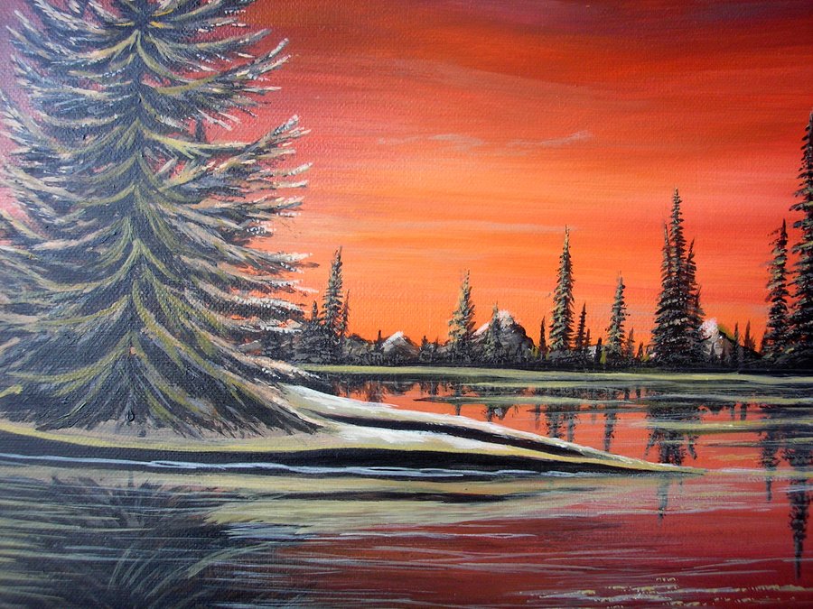 Winter sunset