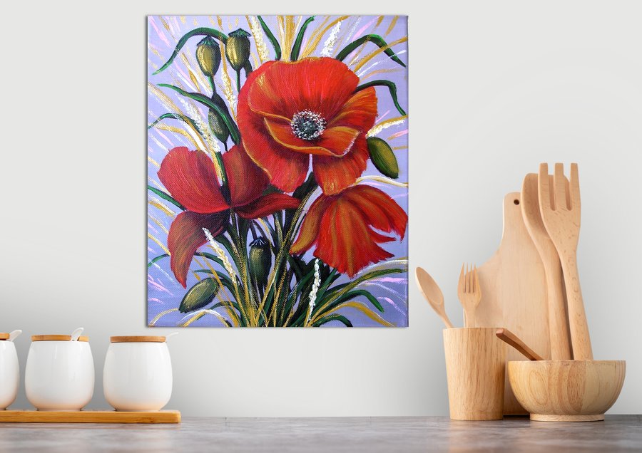 A bunch of poppies