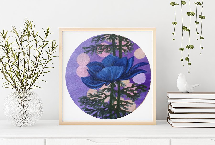 Blue anemone
