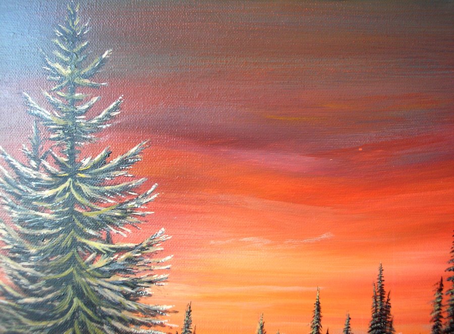 Winter sunset