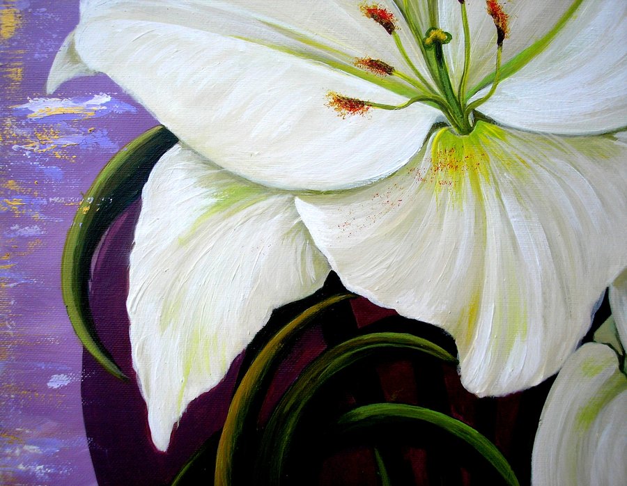 White lilies