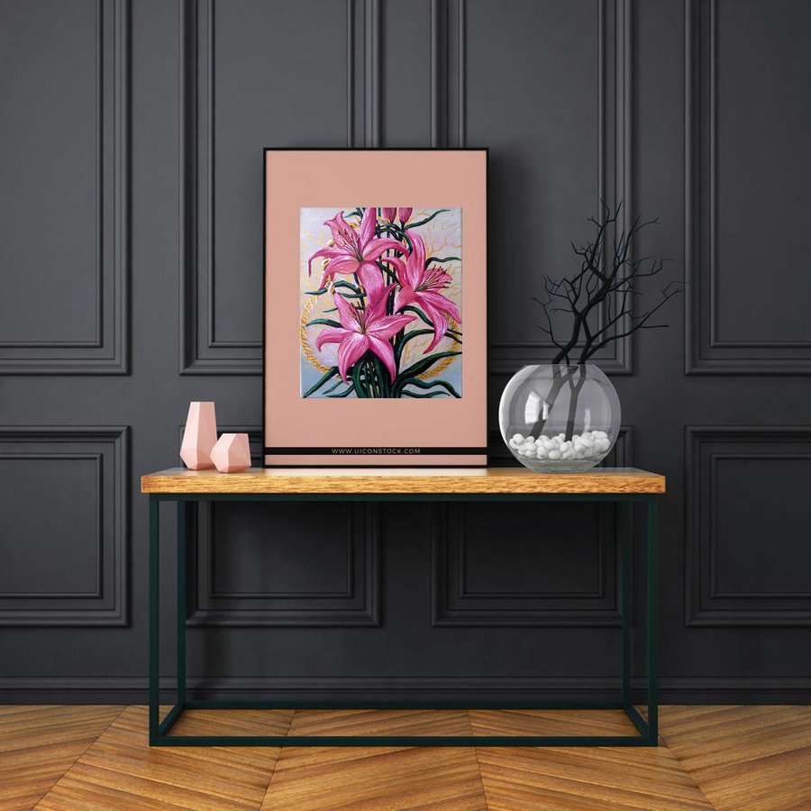 Pink lilies
