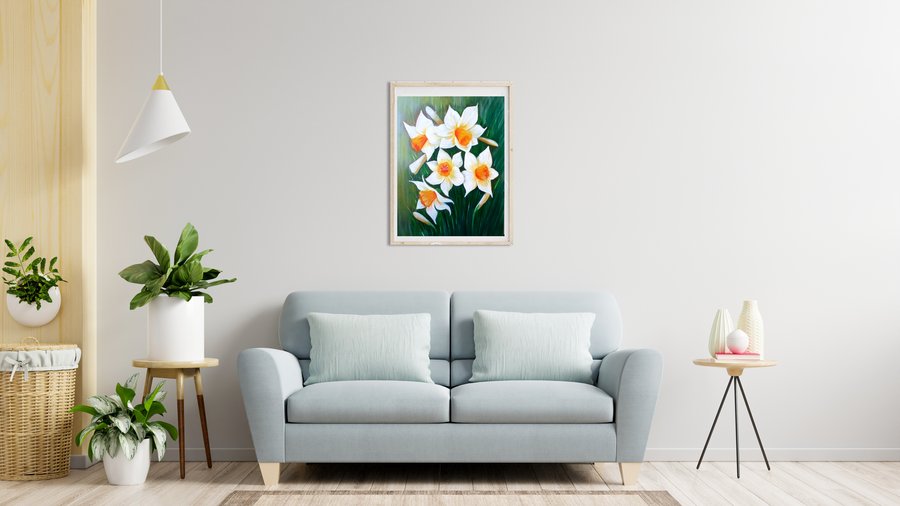 A bouquet of narcissus