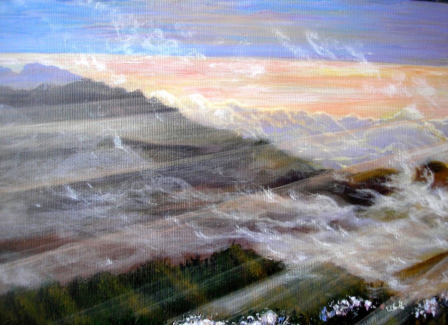 Sunrise in the mountains