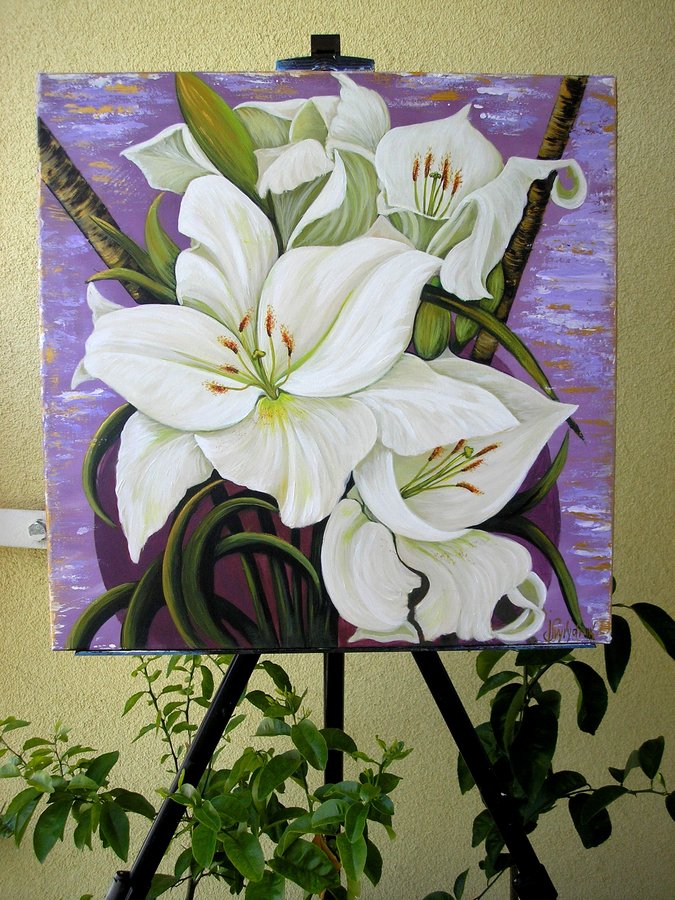 White lilies