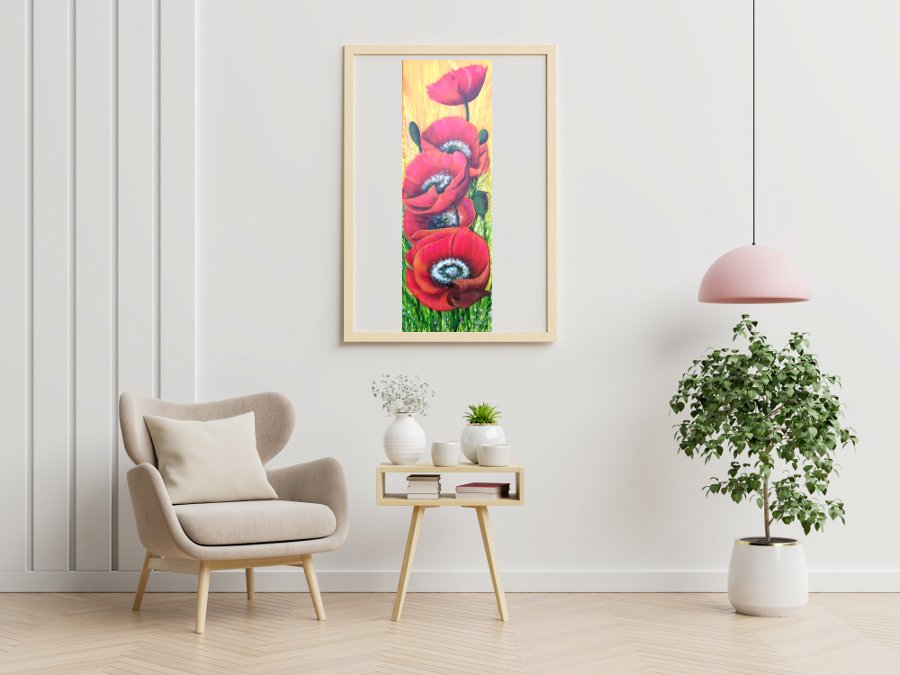 Red poppies