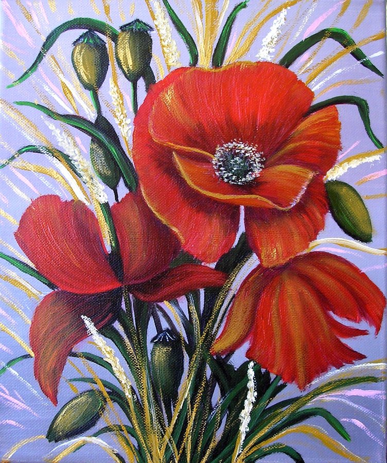 A bunch of poppies