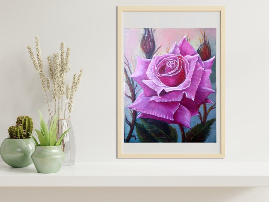 A lonely rose