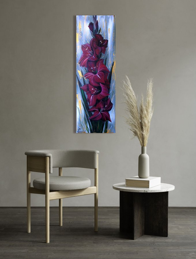 Red gladiolus
