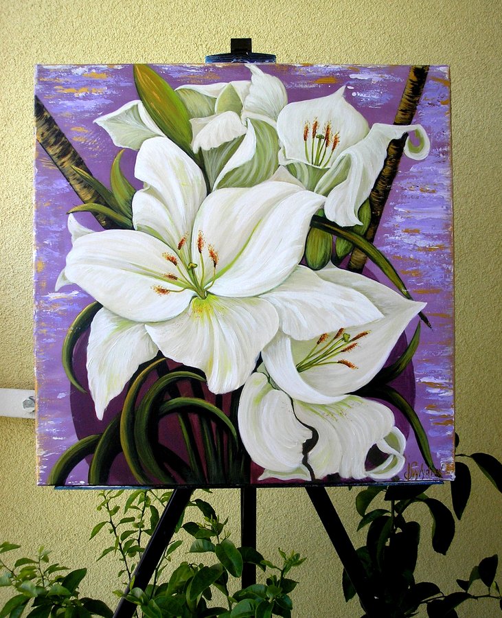 White lilies