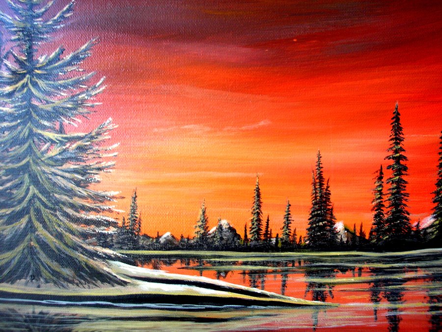 Winter sunset